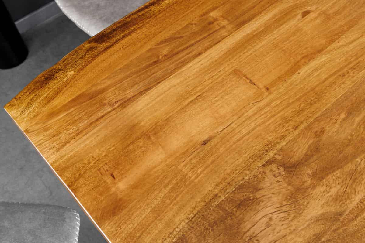 ESSTISCH MAMMUT Akazie 200cm - Schwarz/Braun, Holz/Metall (100/200/77cm) - riess-ambiente