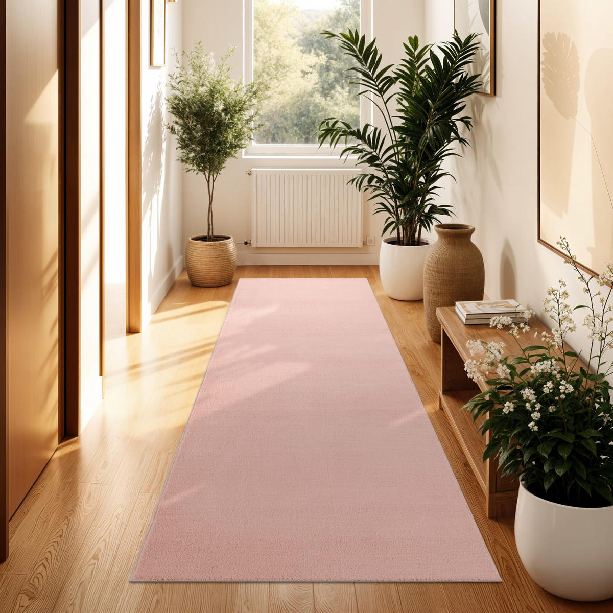 KURZFLORTEPPICH 80/300 cm Cadiz 630 - Rosa, Kunststoff (80/300cm) - Paco Home