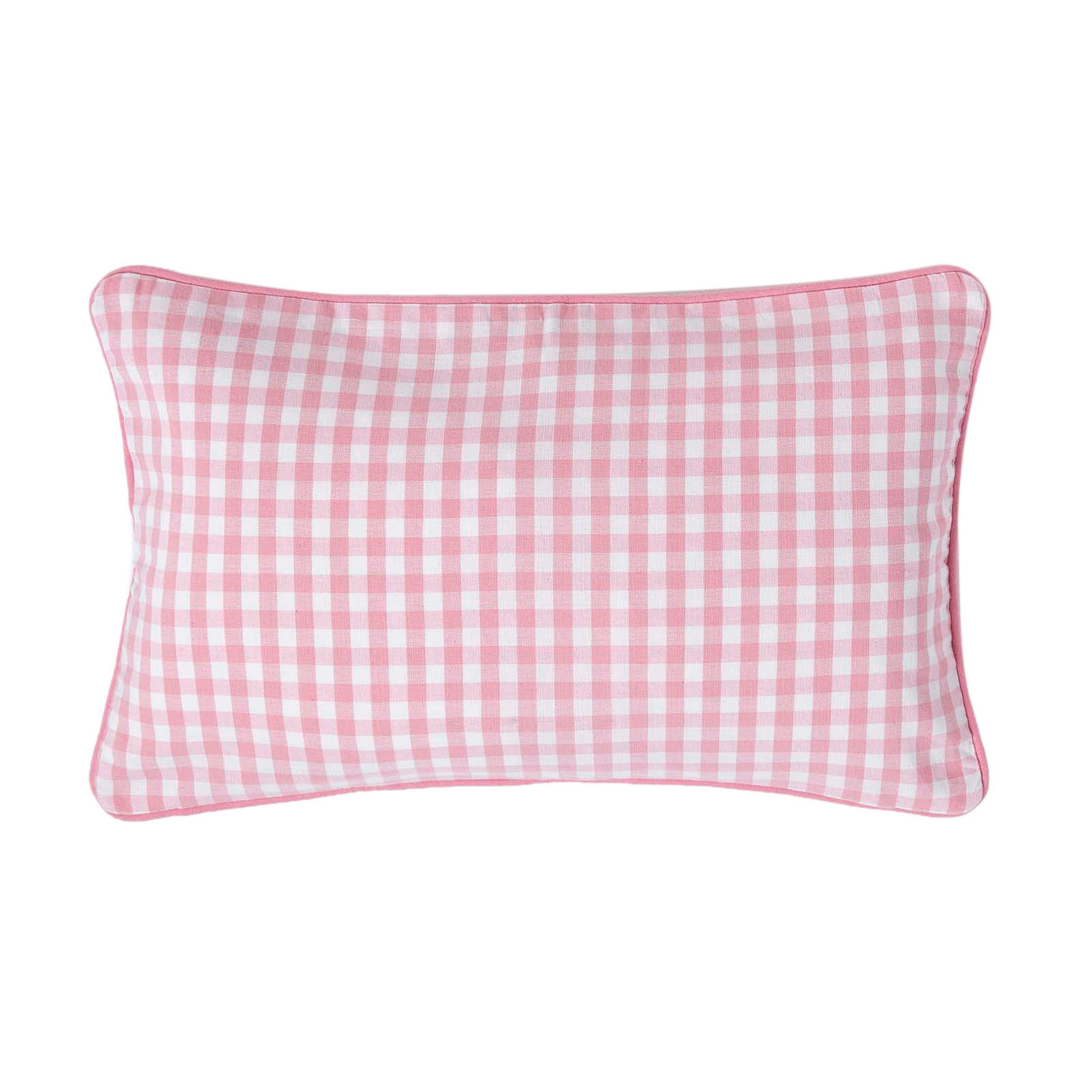 KISSENHÜLLE Vichy-Karo 30/50 cm, 100% Baumwolle - Rosa, Textil (30/50cm) - Homescapes