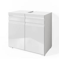 WASCHBECKENUNTERSCHRANK Fredd Weiß Hochglanz 60 x 56 cm - Weiß Hochglanz, Holzwerkstoff (60/56/34cm) - Vicco