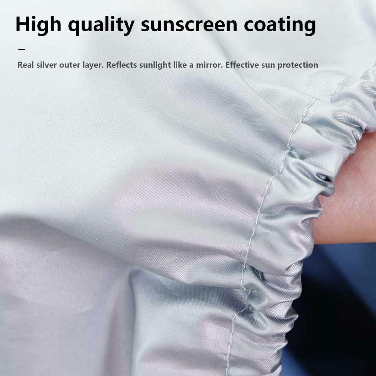 AUSSENKLIMAANLAGE Abdeckung 80 x 28 x 54 cm Silber - Silberfarben, Textil (28/54/80cm)