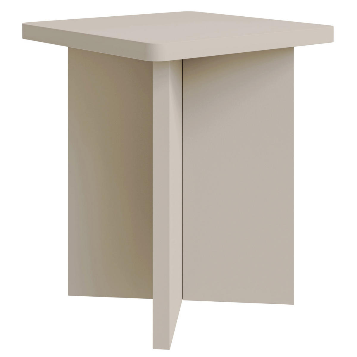 COUCHTISCH Qubeo kaschmirgrau 42 cm - Taupe, Holzwerkstoff (42/42/50cm) - Selsey