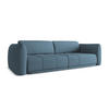 4-SITZER-SOFA Chenille Stoff Blau - Blau/Blaugrau, Kunststoff/Textil (250/74/105cm) - Makamii