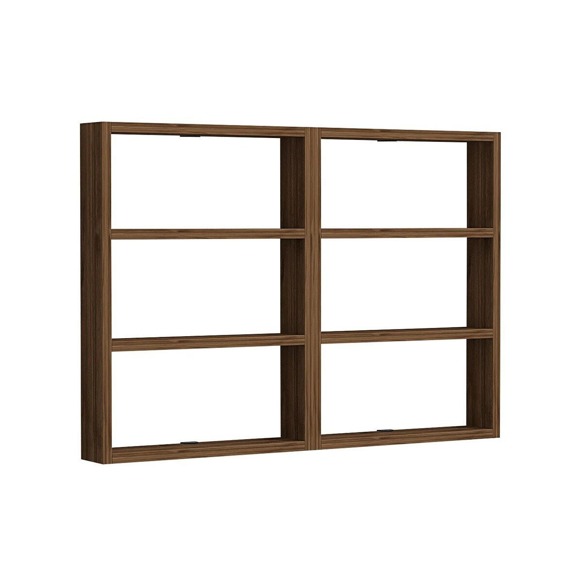 WANDREGAL mit 6 Ablagen - joy 84,6/9/60 cm - Naturfarben, Holzwerkstoff (9/60/84.6cm) - Calicosy