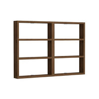 WANDREGAL mit 6 Ablagen - joy 84,6/9/60 cm - Naturfarben, Holzwerkstoff (9/60/84.6cm) - Calicosy