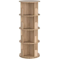 BÜCHERREGAL Massivholz 4-stöckig 128 cm - Braun, Holz (44/128/44cm)