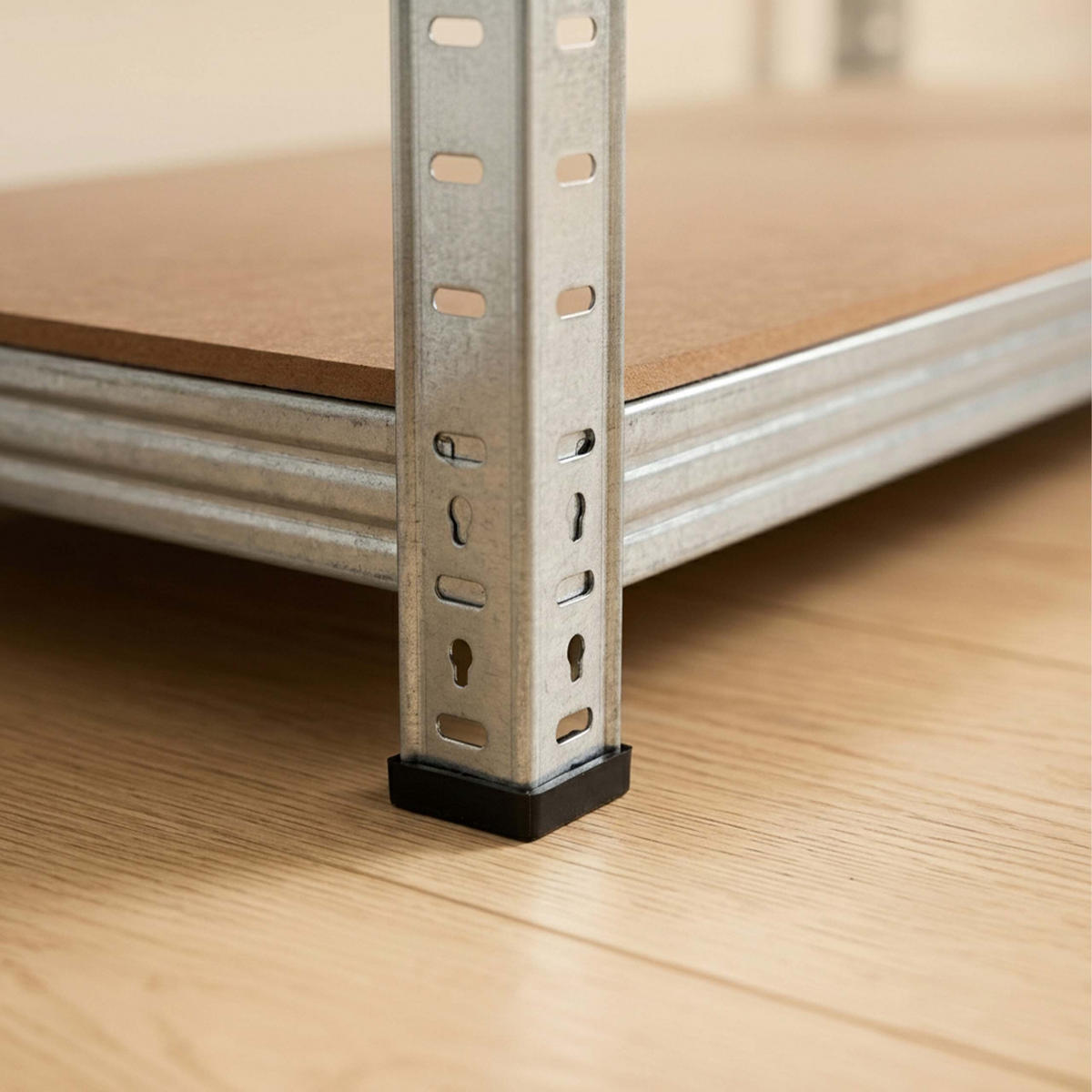 SCHWERLASTREGAL Silber 2er-Set 5 Ebenen 180x60x30 cm - Silberfarben, Holzwerkstoff/Kunststoff (60/180/30cm) - Relaxdays