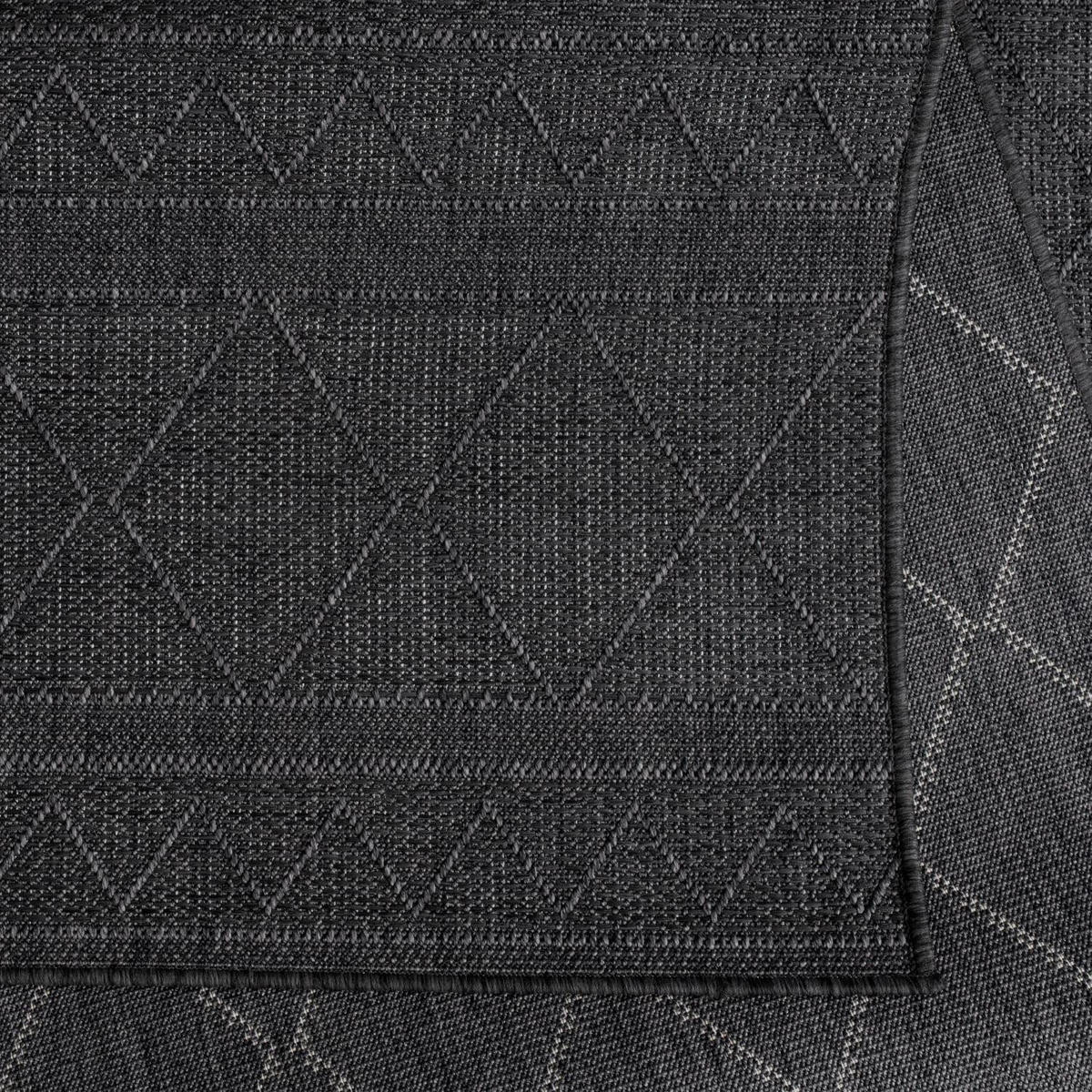 OUTDOORTEPPICH 200/200 cm Vermont 191 - Anthrazit, Kunststoff (200/200cm) - Paco Home