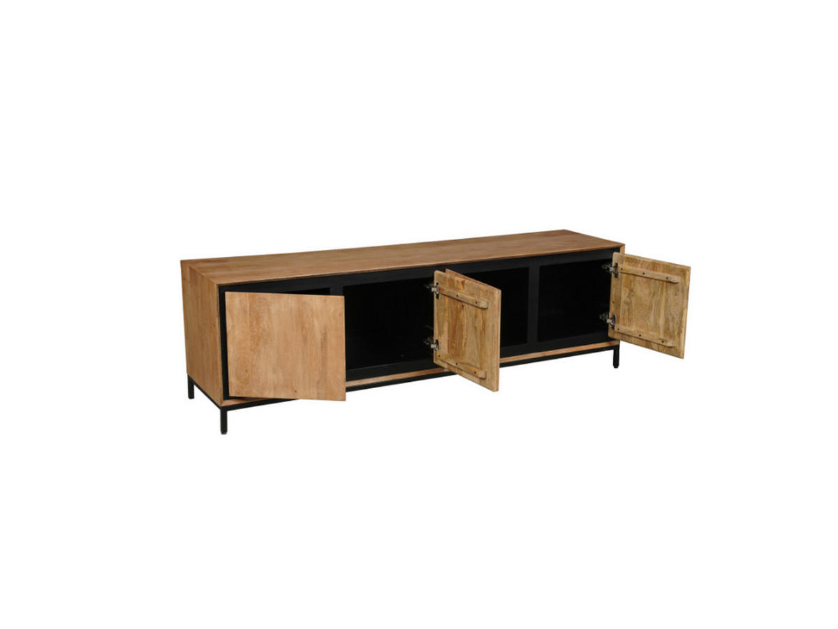 LOWBOARD Hardwood Mangoholz 180 cm / 45 cm Natur - Naturfarben, Holz (180/55/45cm) - Villa Möbel