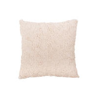 KISSEN Tierno Furry Weiß 45/45/15 cm - Weiß, Kunststoff/Textil (45/45cm) - Present Time