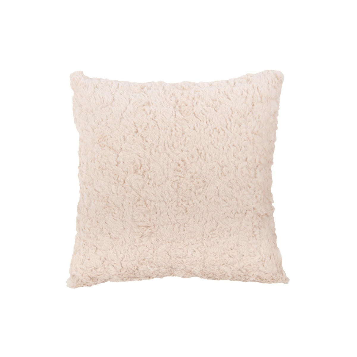 KISSEN Tierno Furry Weiß 45/45/15 cm - Weiß, Kunststoff/Textil (45/45cm) - Present Time
