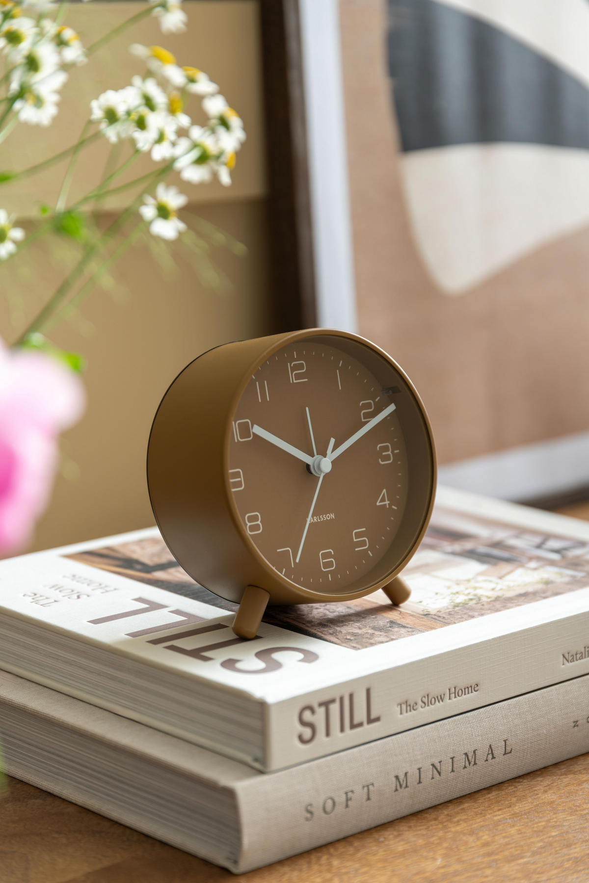 WECKER Lofty - Braun - 11/12 cm - Braun, Metall (11/12/11cm) - Karlsson