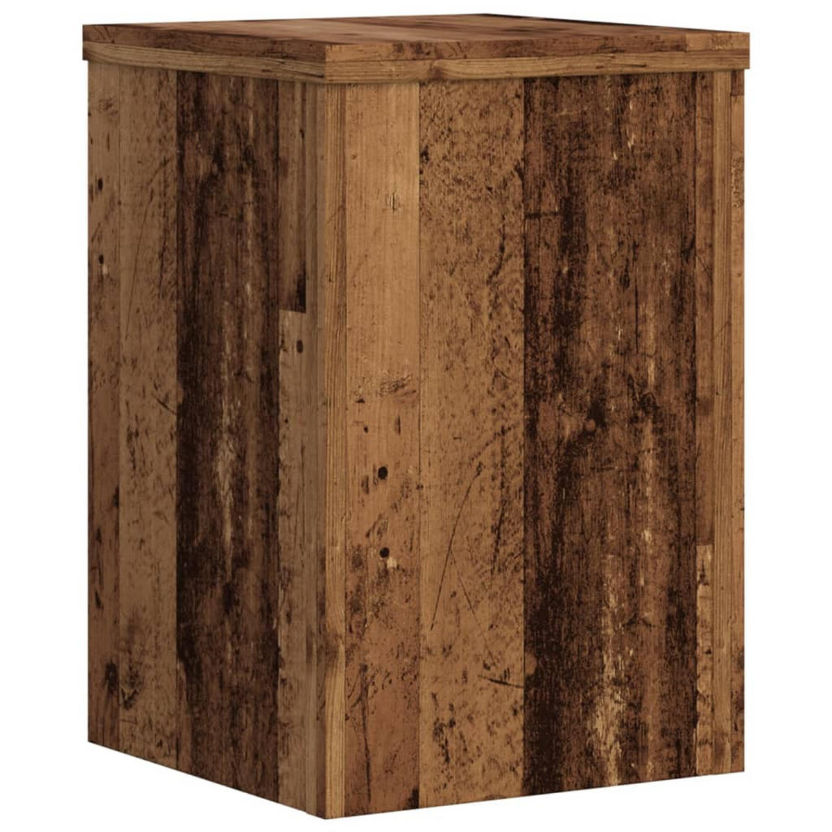 PFLANZENSTÄNDER 2Er Set Altholz-Optik 20/20/30 Cm Holzwerkstoff - Braun, Holzwerkstoff (20/30/20cm) - vidaXL