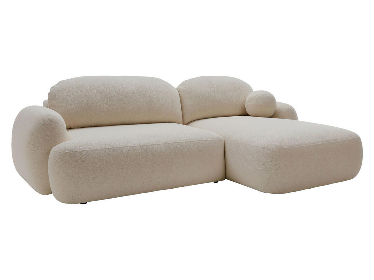ECKSOFA Mayo, Seite: Rechts - Beige/Schwarz, Holz/Kunststoff (275/175cm) - MIRJAN24
