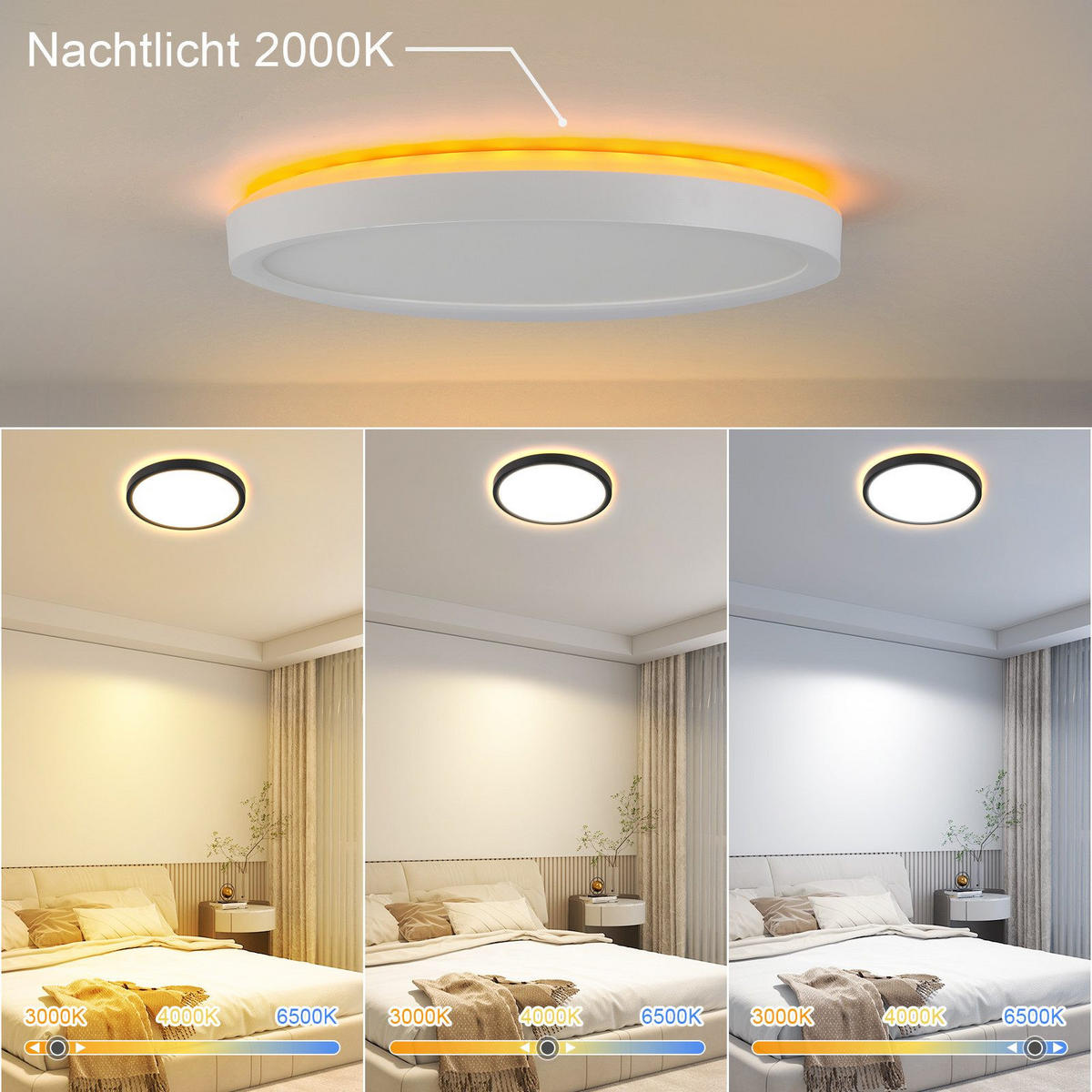LED-DECKENLEUCHTE Maki 22/22/2.6 cm - Weiß, Kunststoff (22/22/2.6cm) - Nettlife