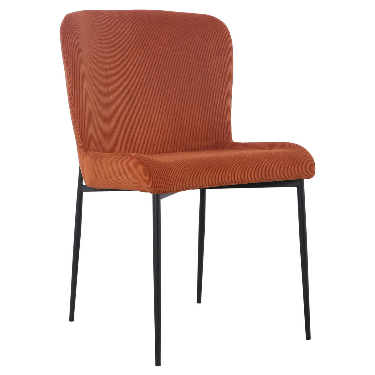 ESSZIMMERSTÜHLE 2er Set FREDDIE Orange - Orange, Textil (48/83/56cm) - SVITA