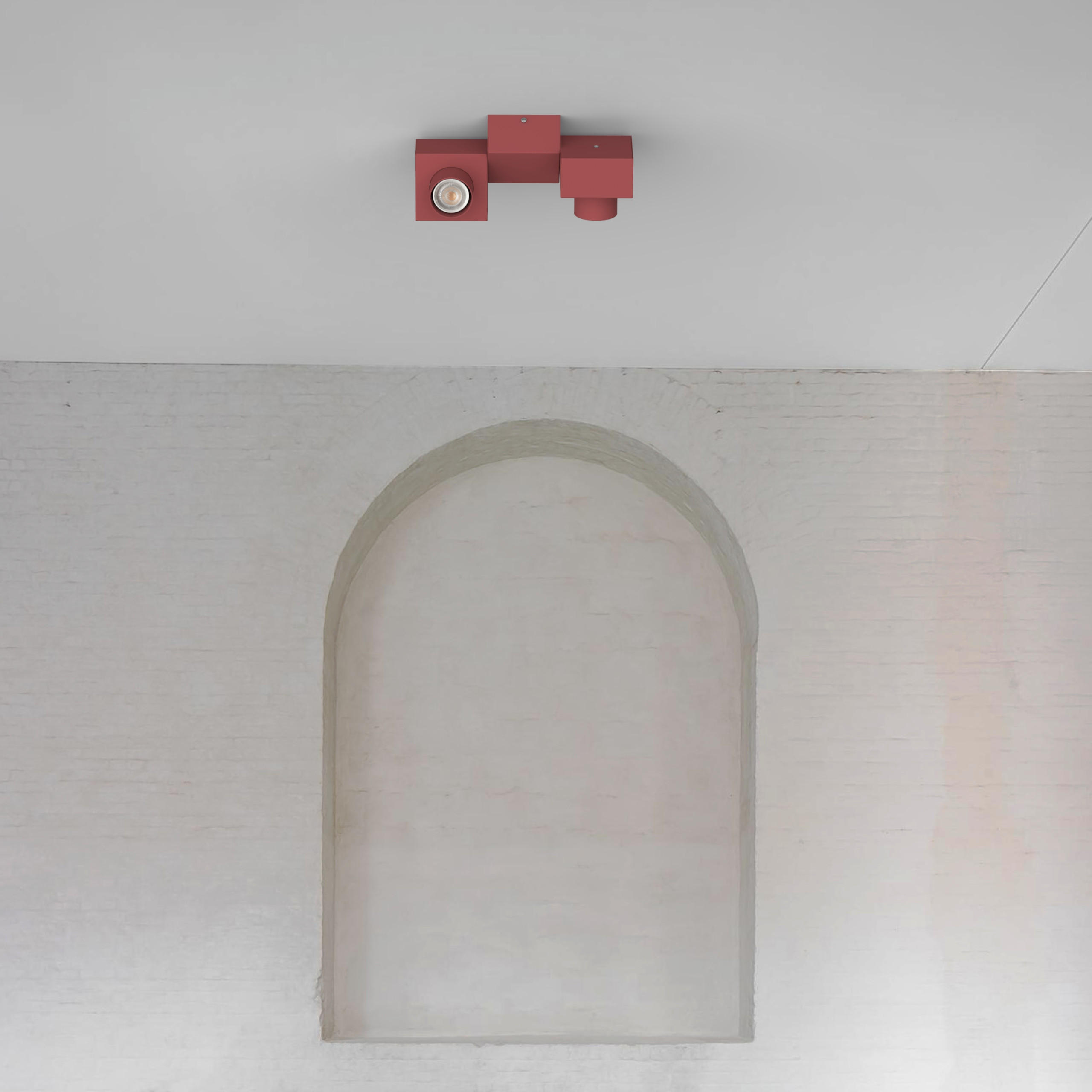 DECKENLEUCHTE - Rot, Metall (17/30/10cm) - Lumicom