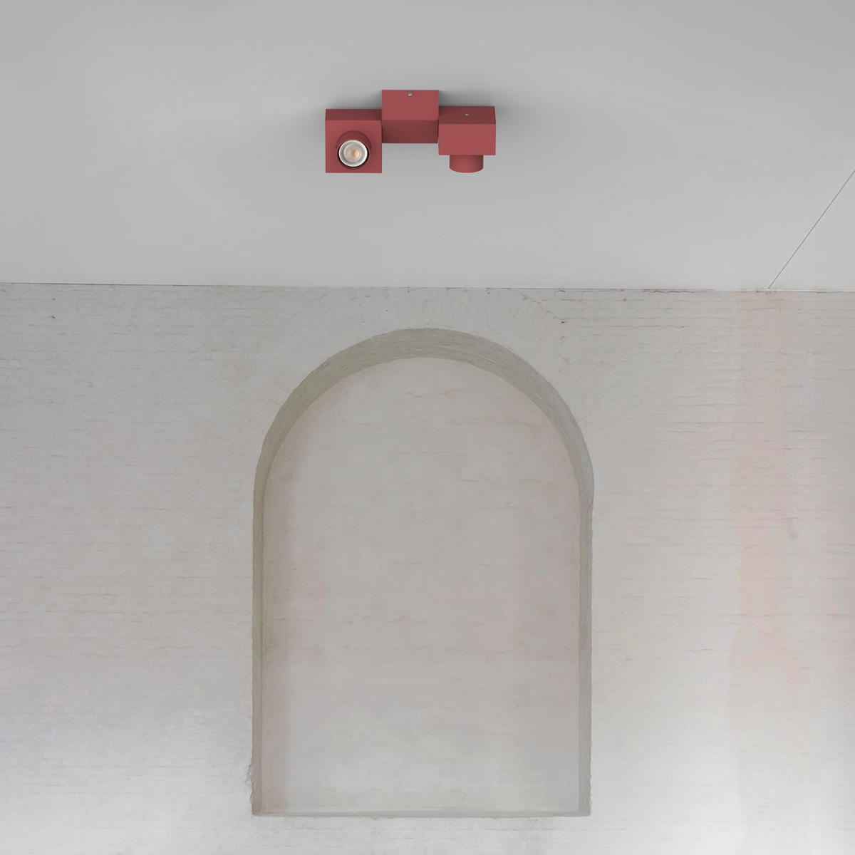 DECKENLEUCHTE - Rot, Metall (17/30/10cm) - Lumicom