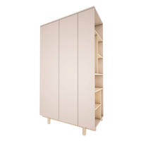 OMARA 2 vrati Romy Bež - bež, leseni material (115/190/50cm) - Petits-meubles