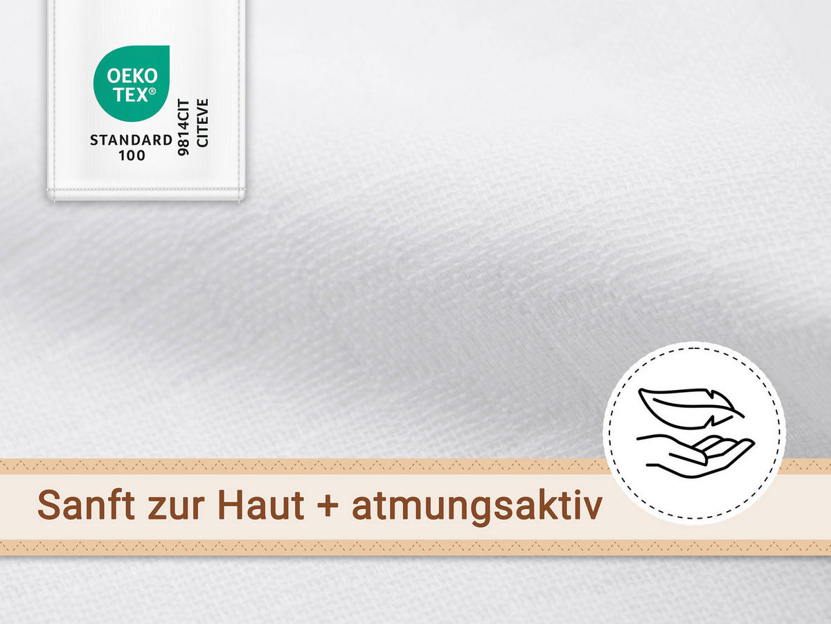 WASCHHANDSCHUH, 10er-Set, 35x50 cm, 100% Baumwolle, Weiß - Weiß, Textil (35/50cm) - Zollner