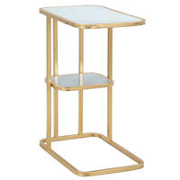 BEISTELLTISCH rechteck, Gold - Goldfarben, Metall (30/46/60cm) - Mauro Ferretti