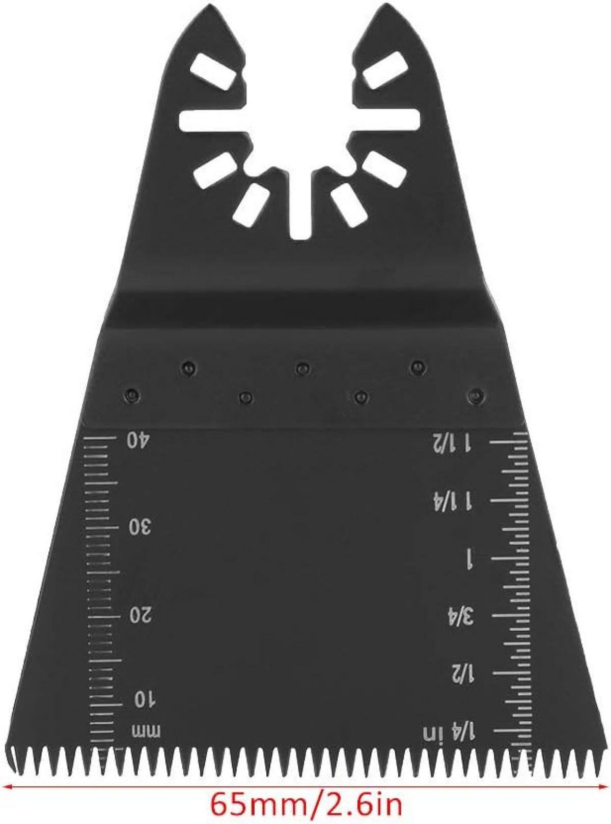 SÄGEBLATT – 65 mm – 5 Stück – Kompatibel mit Fein Multimaster, Dremel, Bosch, Makita, Dewalt - Schwarz, Metall (1/6.5/9cm) - DCA
