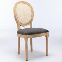 ESSZIMMERSTÜHLE 2er Set Medaillonstuhl mit Wiener Geflecht, Grau - Beige/Naturfarben, Holz (49/95/59.5cm) - LVHOM