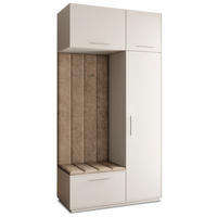 GARDEROBENSCHRANK REMA 120/240/60 cm Modern Garderobe-Set Kaschmir - Kaschmir/Beige, Holzwerkstoff (120/240/60cm) - MASSENO