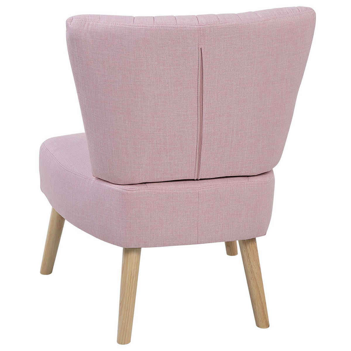 SESSEL Polsterbezug Rosa Vaasa - Pink, Holz/Textil (61/85/60cm) - Beliani
