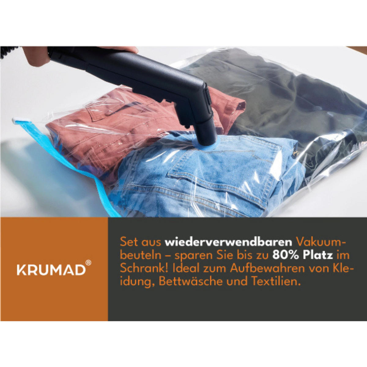 VAKUUMBEUTEL 18 Stück - Transparent, Kunststoff (40/60cm) - KRUMAD