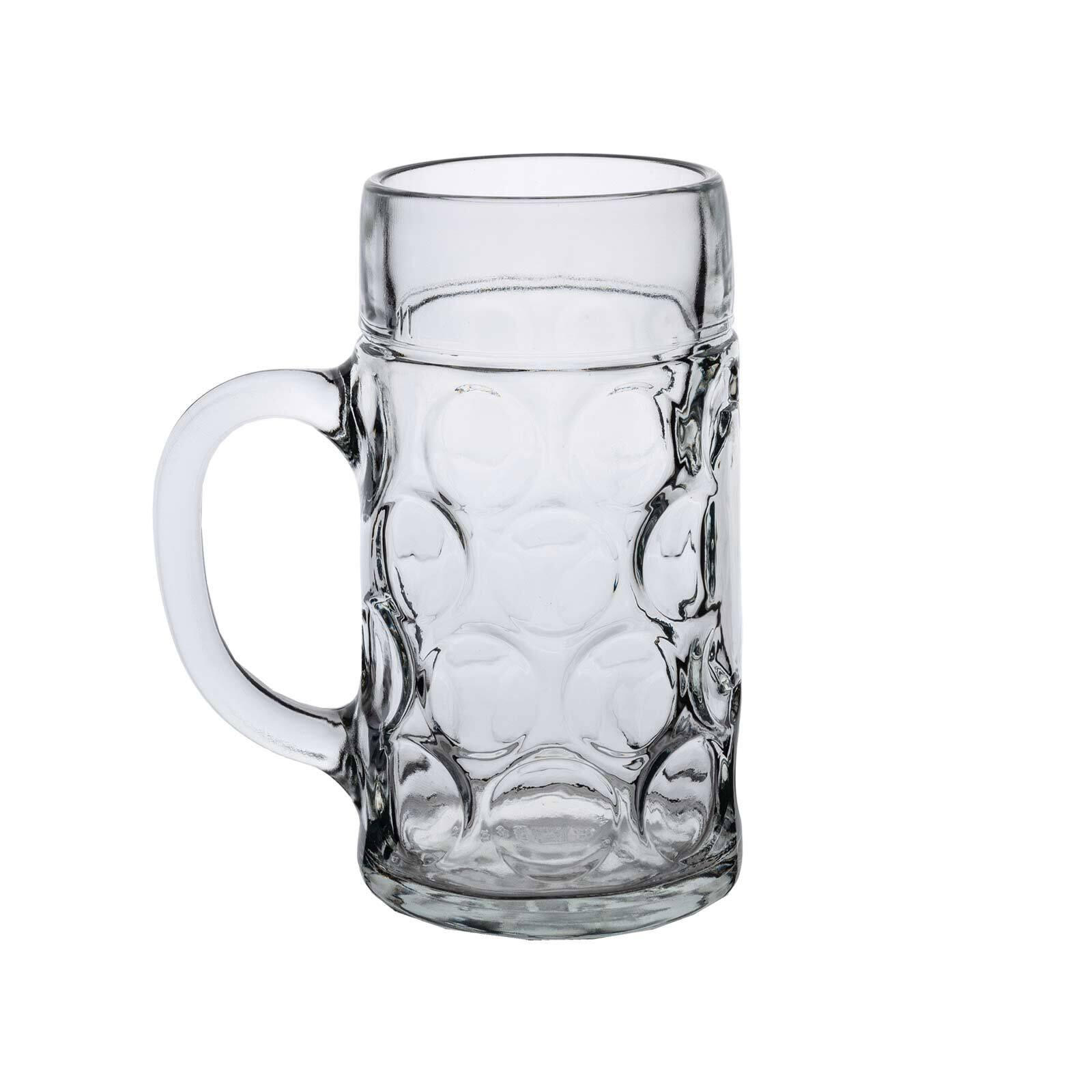 MASSKRUG GEEICHT transparent 1 l - Transparent, Glas (1L) - Van Well
