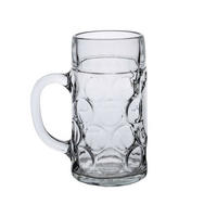 MASSKRUG GEEICHT transparent 1 l - Transparent, Glas (1L) - Van Well