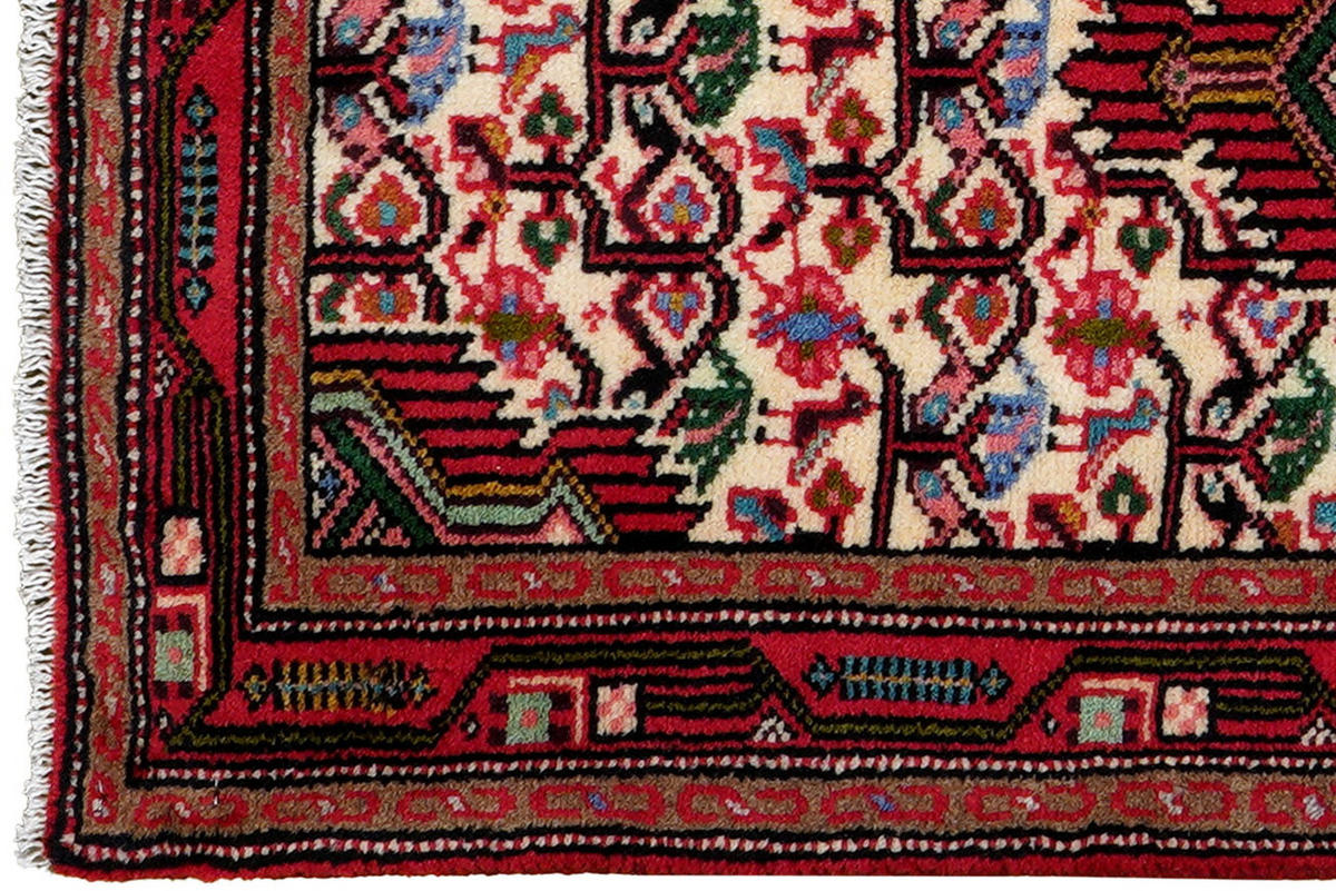 TEPPICH Assadabad Mehrfarbig 97/59 cm Schurwolle - Multicolor, Textil (59/97cm) - Looma