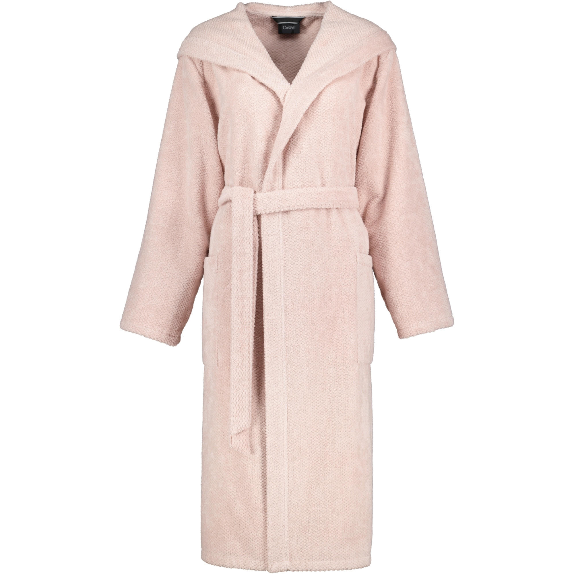 BADEMANTEL DAMEN KAPUZE PURE 5223 PUDER - 383 - Rosa, Textil (XLnull) - Cawoe