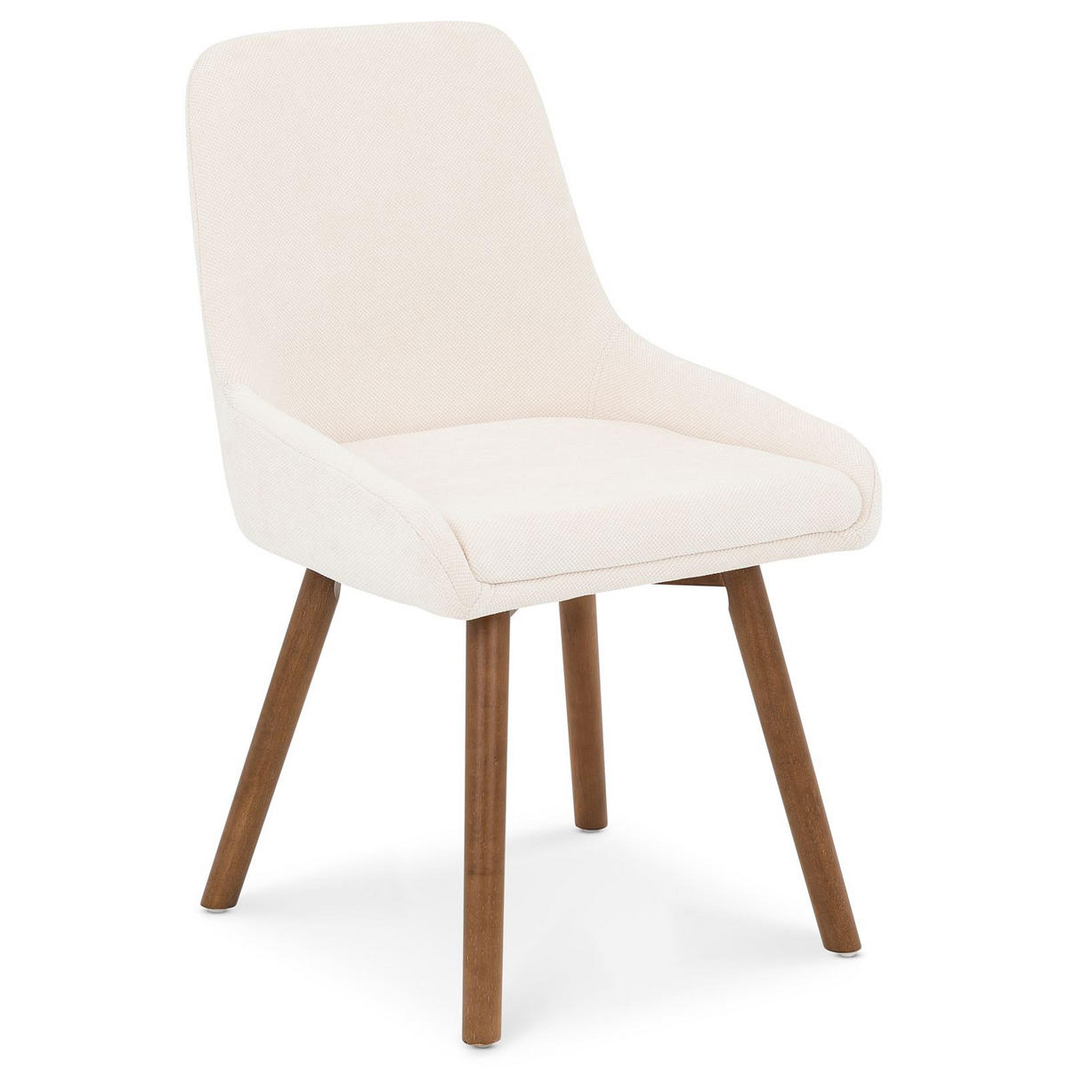 ESSZIMMERSTÜHLE PIPPA 2er-Set cremeweiß - Creme, Textil (82/42/58cm) - IDIMEX