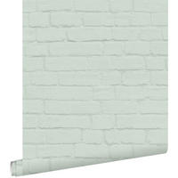TAPETE Backstein-Optik 53 cm x 10.05 m - Grün, Papier (53/1000cm) - ESTAhome