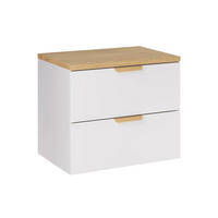 SKRINKA POD UMÝVADLO 60.6cm Oria Biela - biela, kompozitné drevo (60.6/50/46.5cm) - Petits-meubles
