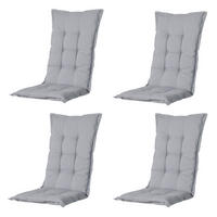 GARTENSTUHLKISSEN Panama 105/50 cm 4er-Set - Hellgrau, Textil (50/6/105cm) - Madison