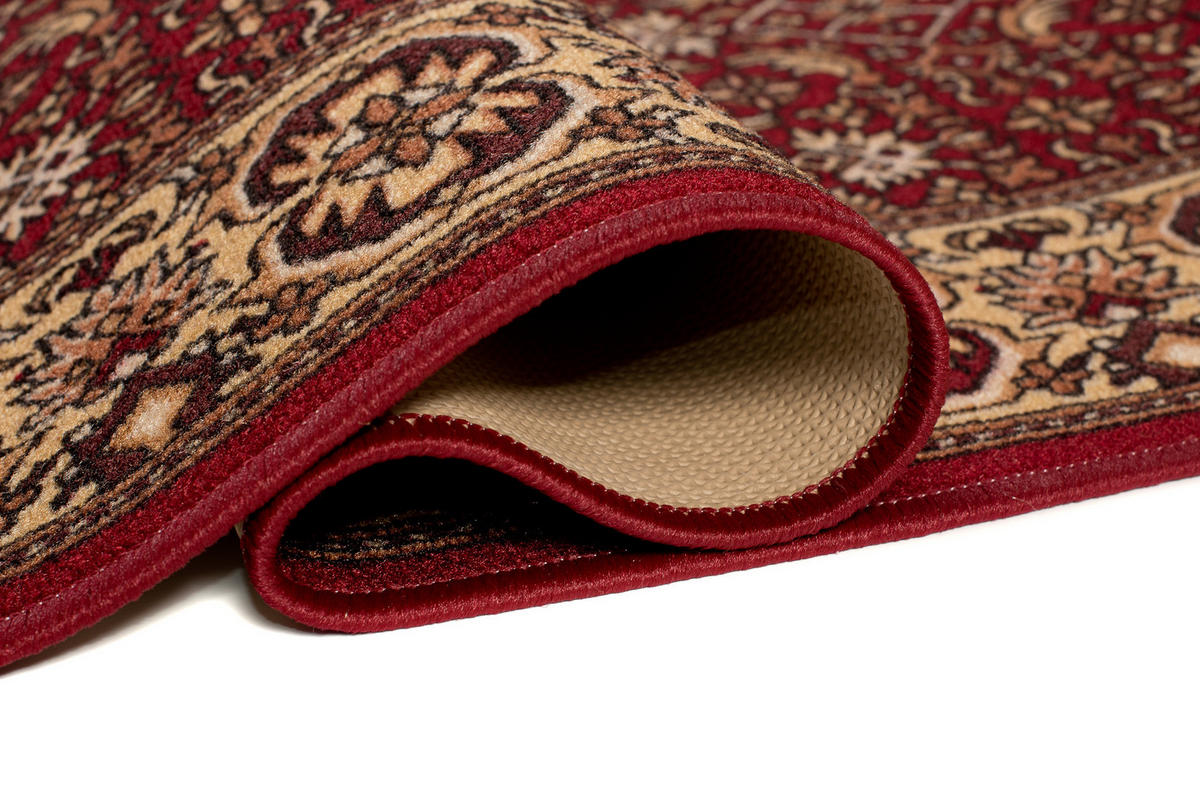 TEPPICHLÄUFER Anti-Rutsch Rot rutschfest Gummiunterlage 67/100 cm - Rot, Textil (67/100cm) - Tapiso
