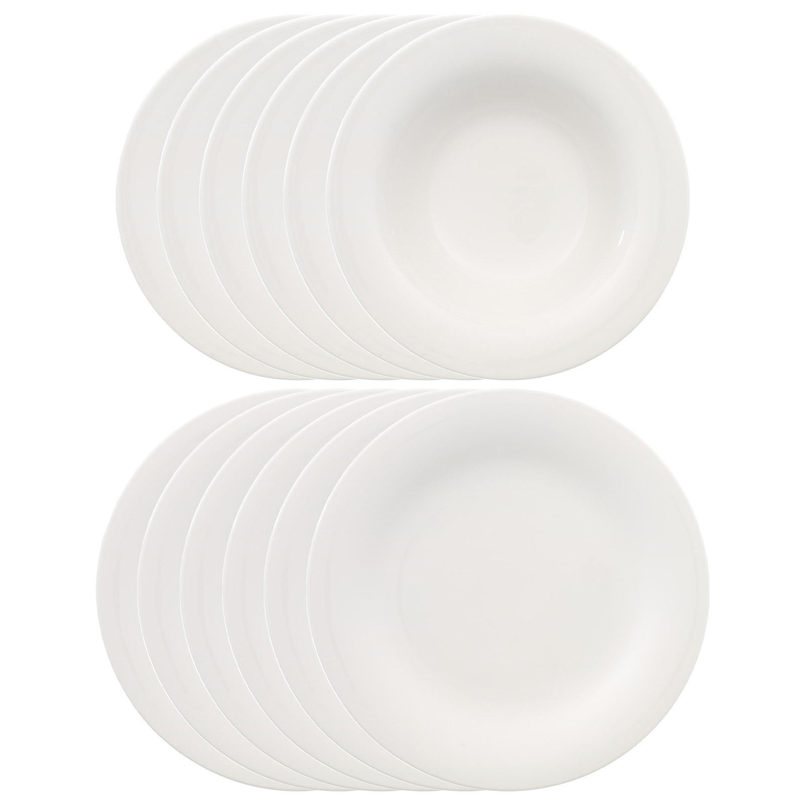 TAFELSERVICE New Cottage Basic weiß 12-tlg. - Weiß, Keramik (2/2/2cm) - Villeroy & Boch