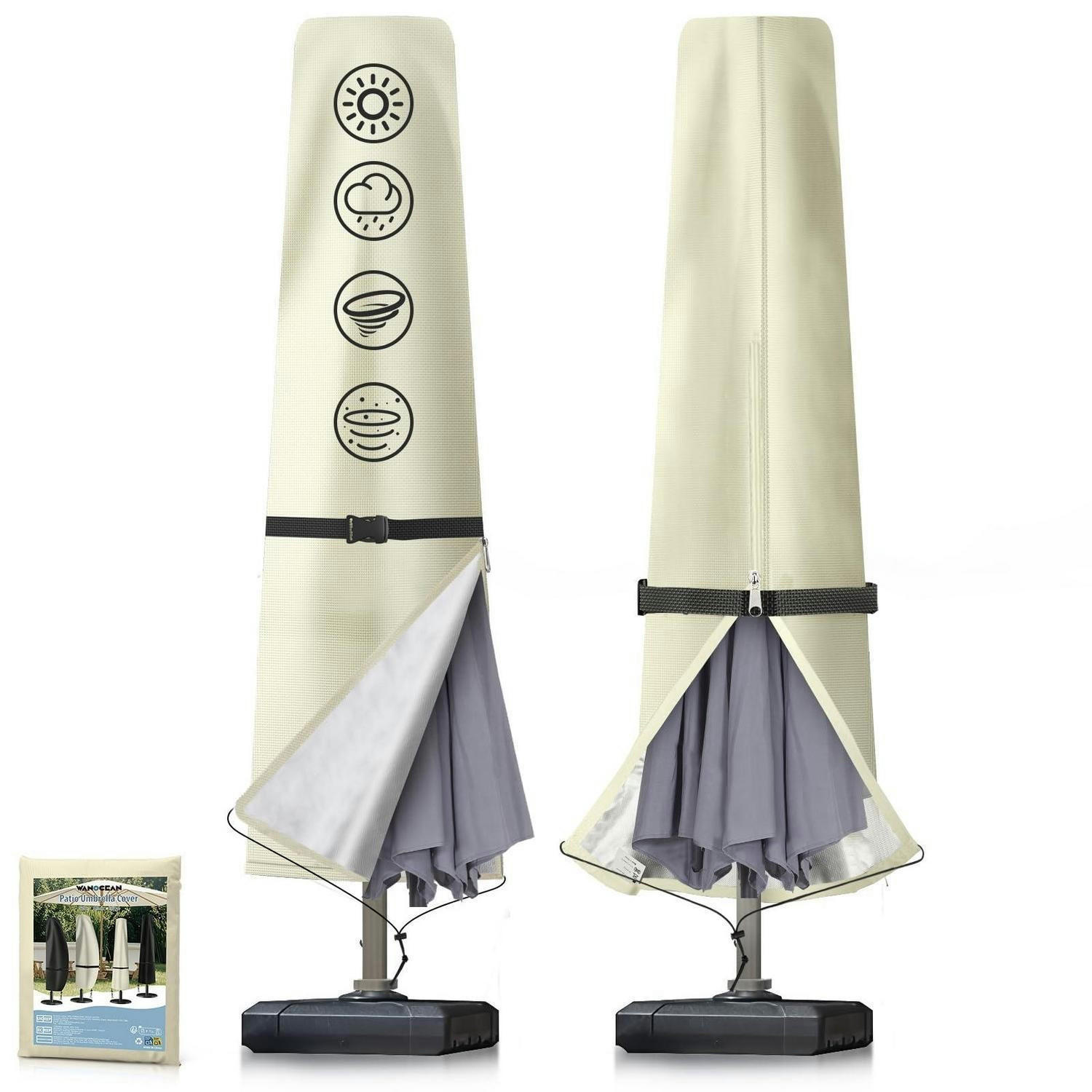 SONNENSCHIRM Schutzhülle 190 x 50/40/30 cm Beige - Beige, Textil (30/30/180cm)