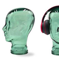 KOPFHÖRERSTÄNDER MICK Glas T03 grün - Grün, Glas (21/29/21cm) - DESIGN DELIGHTS