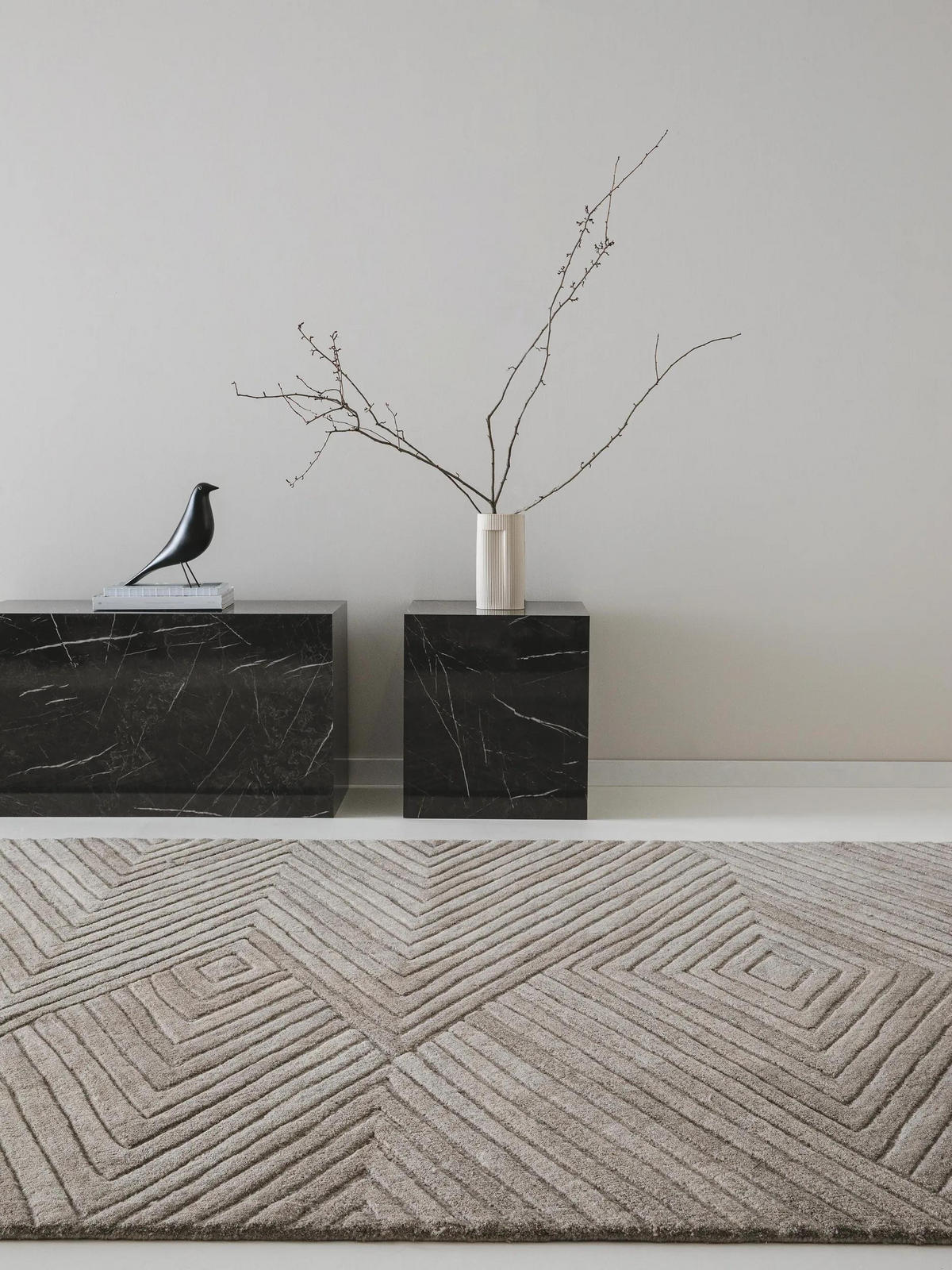 WOLLTEPPICH Yanis Beige/Hellbraun 200x300 cm - Beige, Textil (200/300cm) - benuta Pure