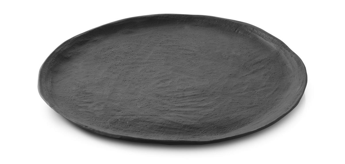 TELLER FLACH YLI 26,5 CM Matt schiefer style - Schieferfarben, Keramik (26.5cm) - Revol Porcelaine France