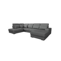 WOHNLANDSCHAFT Nevio In Scala - Grau, Holzwerkstoff/Textil (401/88/226cm) - Fun Möbel