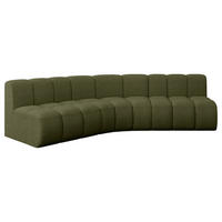 ECKSOFA modulares Sofa Montra-L1 - 290x174x70 cm Grün - Grün, Holzwerkstoff/Textil (290/174cm) - ALTDECOR