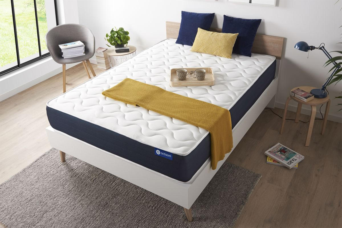 MATRATZE Actilatex life Latex und Memory-Schaum 135 x 190 cm h4 - Weiß, Textil (135/190cm) - ACTISOM