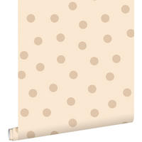 TAPETE Punkte 53 cm x 10.05 m - Beige, Papier (53/0.1cm) - ESTAhome