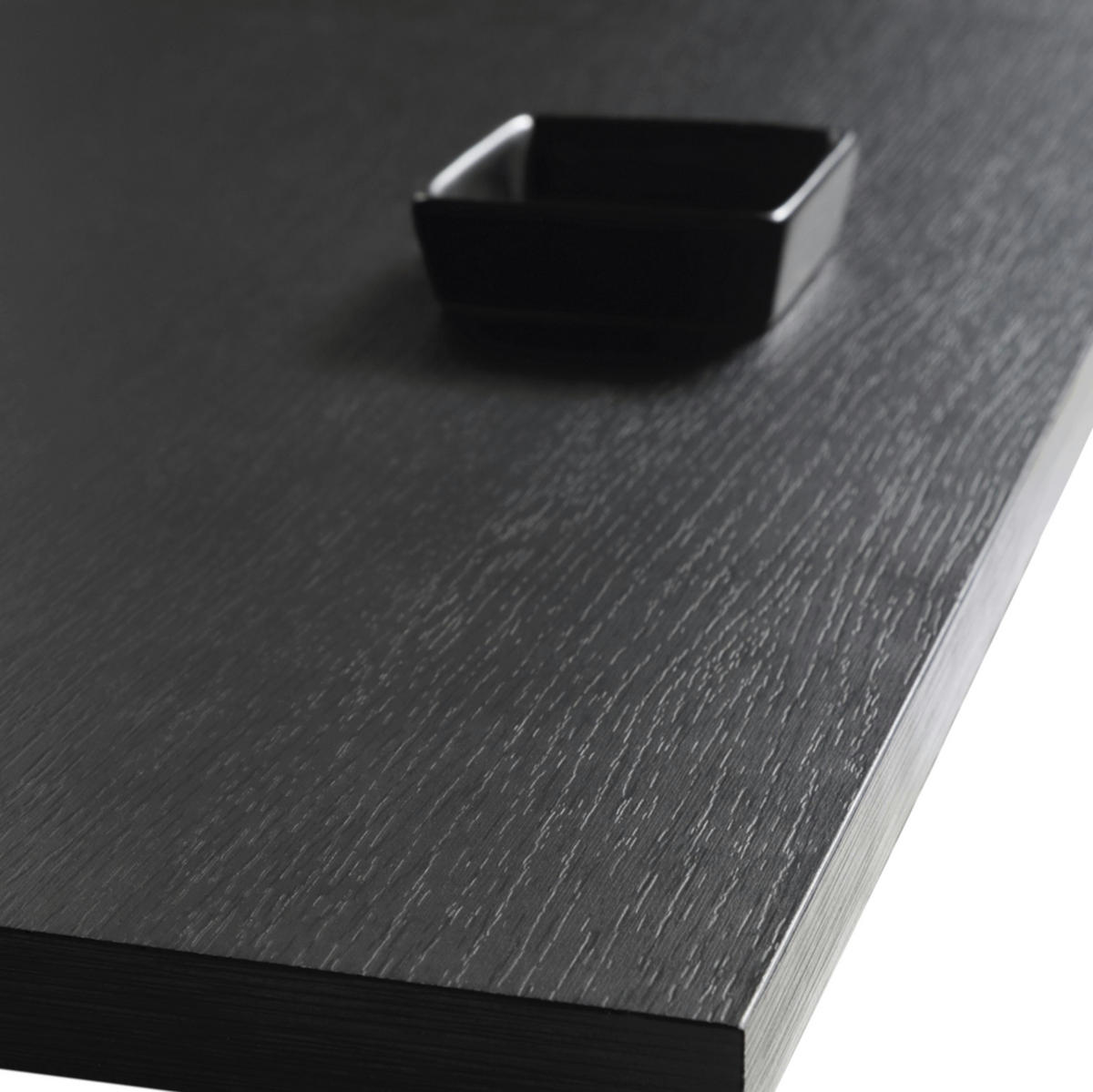 TV-SCHRANK Oris Schwarz matt mit schwarzen Beinen Glamour Style 175 cm - Schwarz, Holzwerkstoff/Metall (175/53/32cm) - Meble Lindner