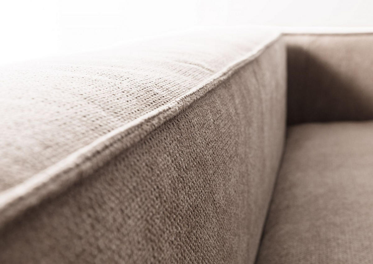 ECKSOFA modular 175x92x64 beige BRUGGE - Beige, Textil (175/92cm) - Massivmoebel24